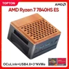Topton Oculink Mini PC Gamer AMD Ryzen 7 7840HS ES 3*PCIe4.0x4 32G DDR5 6400MHz 2*2.5G LAN USB4 NAS Computer Windows 11 WiFi6 1
