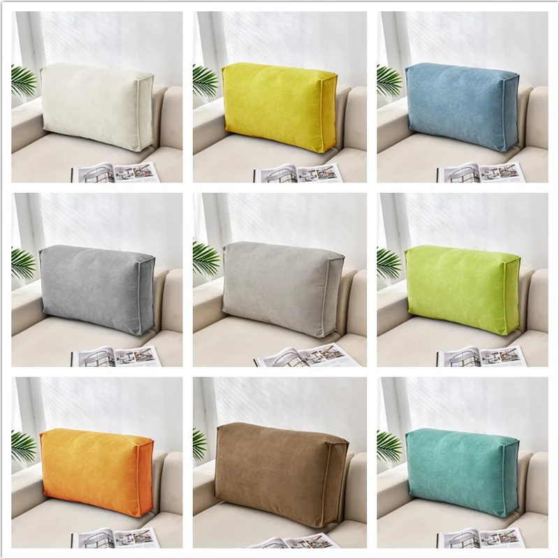 Rectangular Sofa Pillow Tatami Back Cushion Soft Backrest Waist Stretcher Couch  Pillows Cushions Home Decor