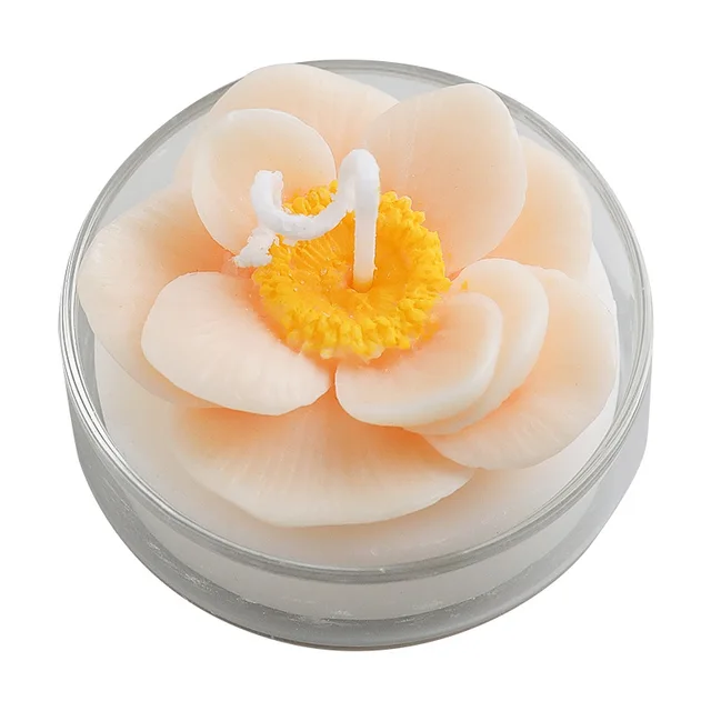 Ins Szimulációs Virágok Illatos Gyertyák Születésnapi Ajándékok Esküvői Dekoráció Rózsa Arumatikus Otthoni Fogadalmi Gyertya - Image 6