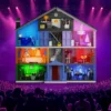 BuildMOC House Building Block Set Mystery Lodge Pink Palace Model Toys Christmas Valentine's Day Gift (1426 PCS)