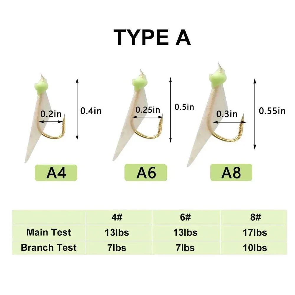 Skinned Rigs 3Pcs Fishing Rigs Fishing Lures Bait Rigs Luminous Fishing Rigs ...