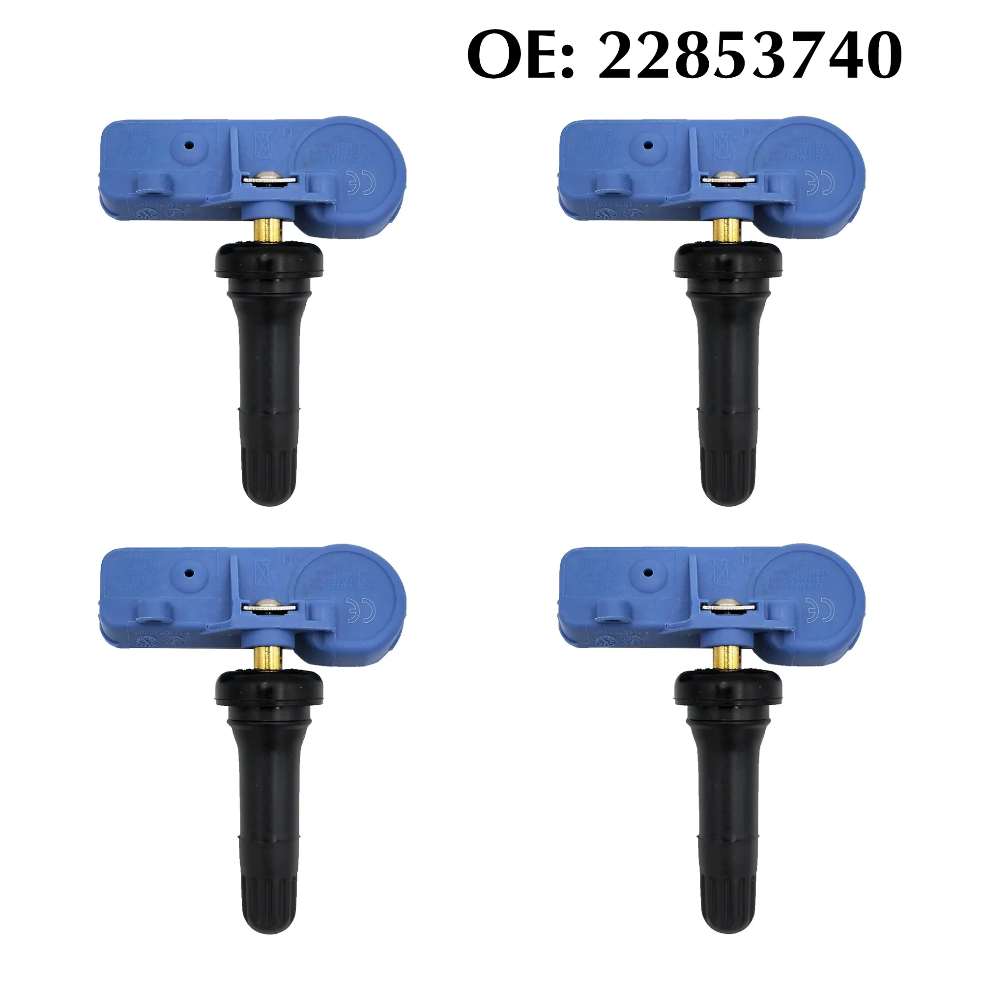 4PCS TPMS 센서 22853740 타이어 압력 모니터 센서 20922901 13581561 캐딜락 CTS SRX 2007-2009 오펠 쉐보레 뷰익