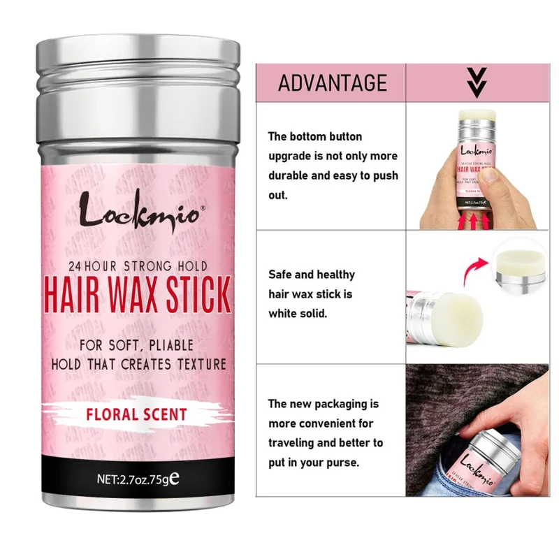 Professional Styling Wax Anti-frizz Pomade Smoothing Broken Back Hair Mud...