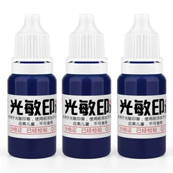 10ml Waterproof Ink for Clothing - Blue, Red, Black - Ideal for Student and Kids' Name Stamps (Sky blue)