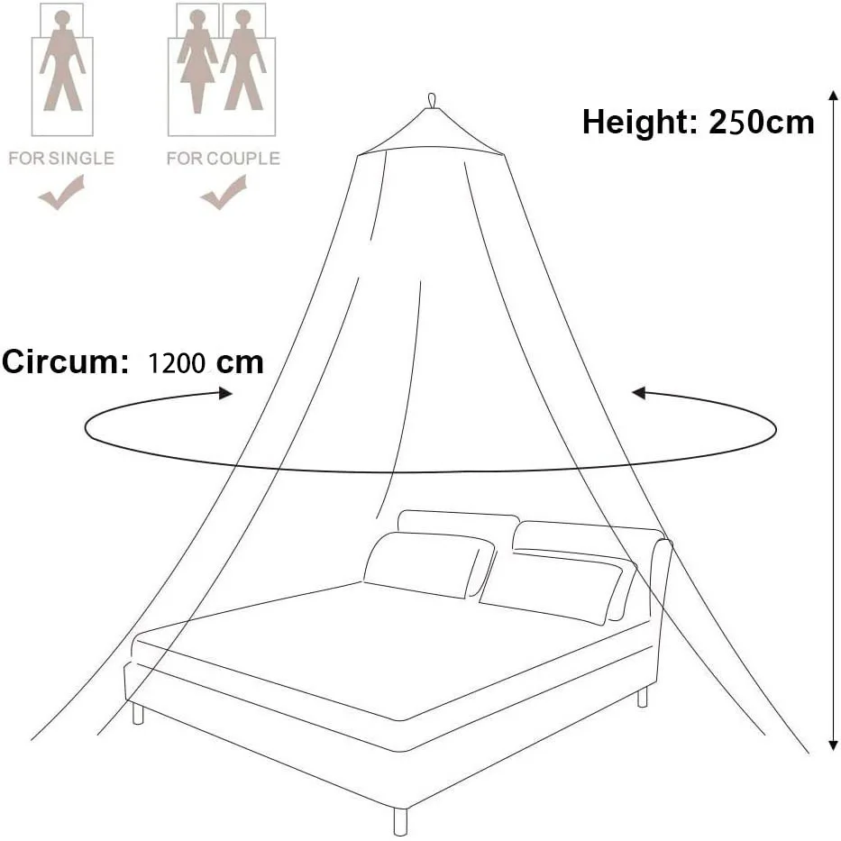 Mosquito Mesh Net Large Dome Hanging Mosquito Net Bed Net Tent Fly Insect Repellent Protection Home for Bed Canopy Dropshipping