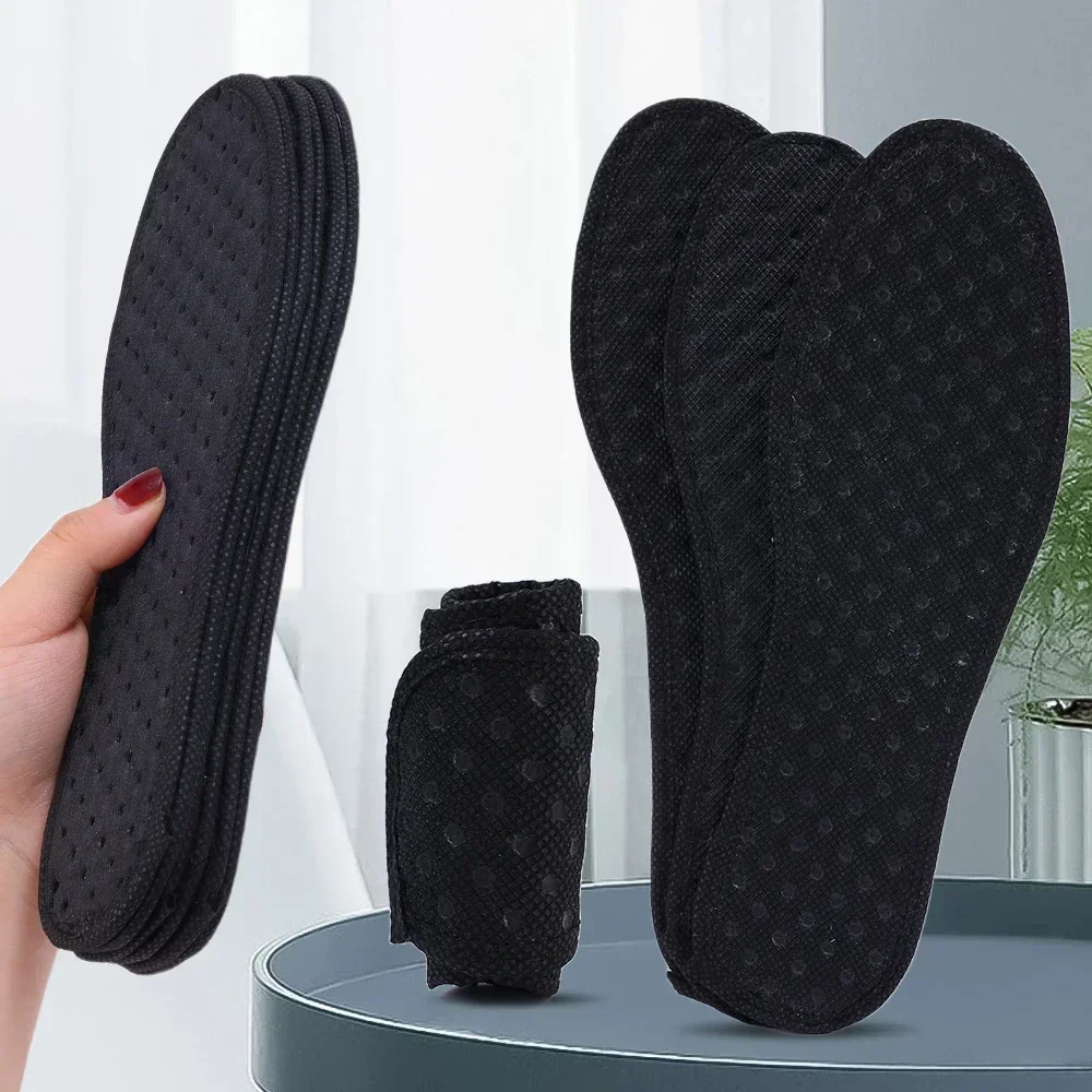 Antibakterielle Einlegesohlen aus Bambuskohle für Schuhe, Pflanzen-Deodorant, Lauf- und Sport-Einlegesohle, Verdickte Stoßdämpfende Schuhsohle – Detail 7