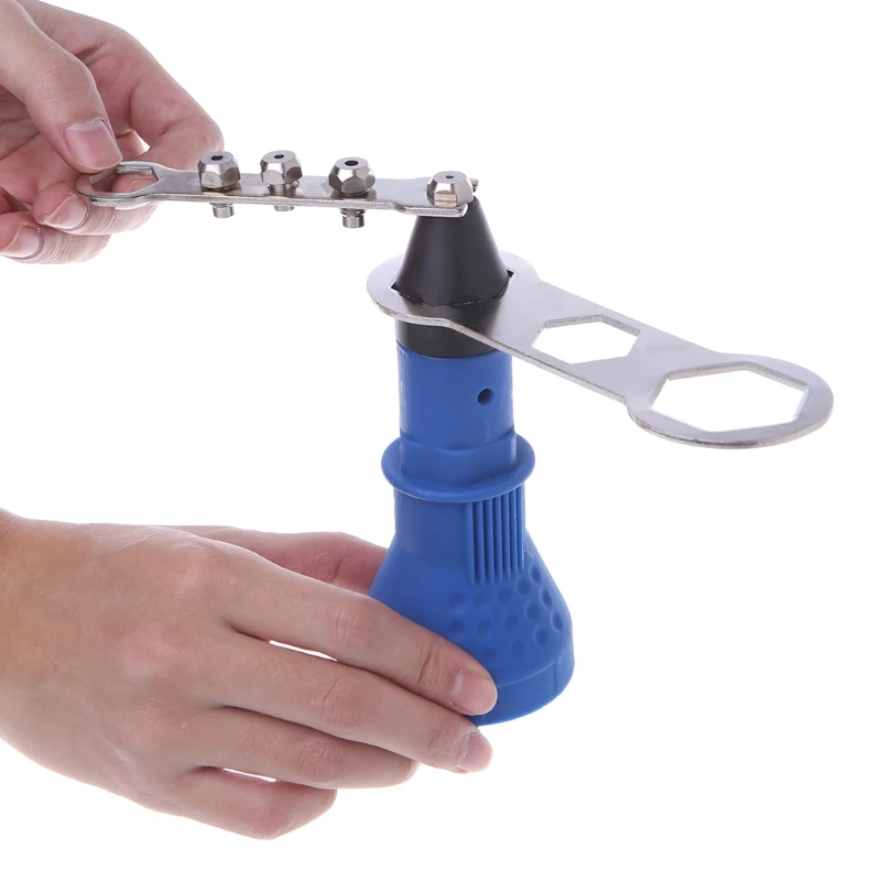 Electric Rivet Tool Nut Riveting Insert Hand for pop Drill Cordless Heavy Du