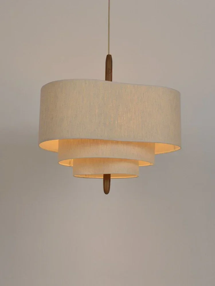 Margin Pendant Lamp Linen Cloth Light