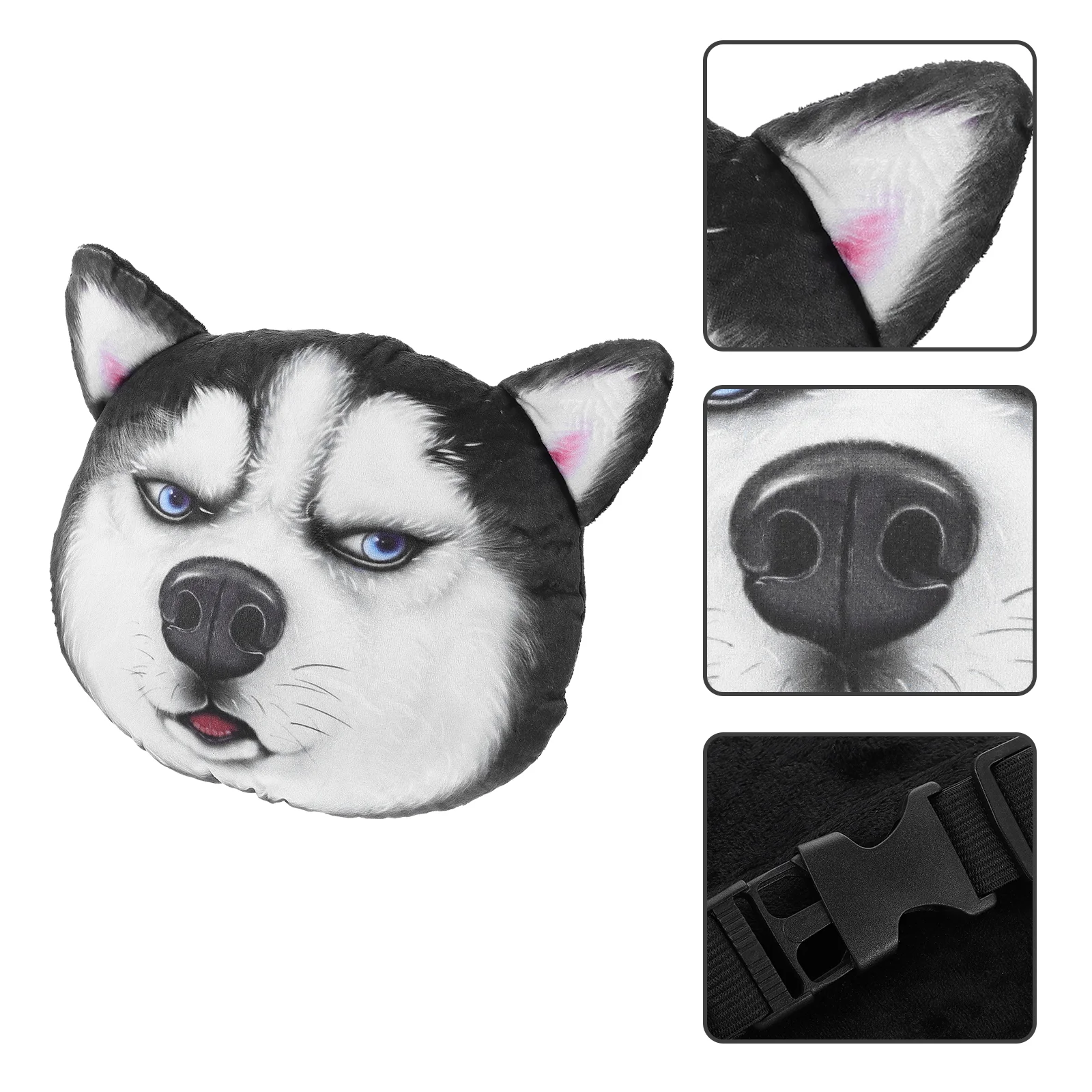 

Plane Pillow Car Neck Pillow Funny Headrest Dog Set Cushion Pp Cotton Seats Travel