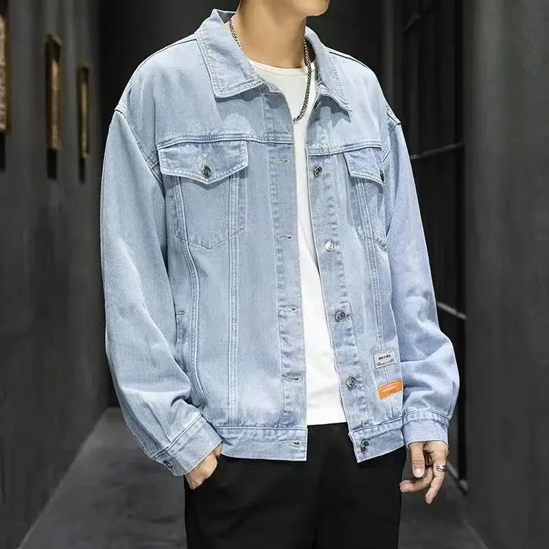 Chaqueta vaquera ligera para hombre, con botones, lavada, nueva, de bajo coste, abrigo vaquero de invierno para hombre, entrega rápida, Joker Original