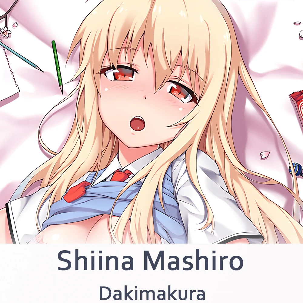 

Подушка Sakuraso's Pet Shiina Mashiro Dakimakura для обнимания тела в двух направлениях, оригинальная наволочка для подушки, рождественские подарки