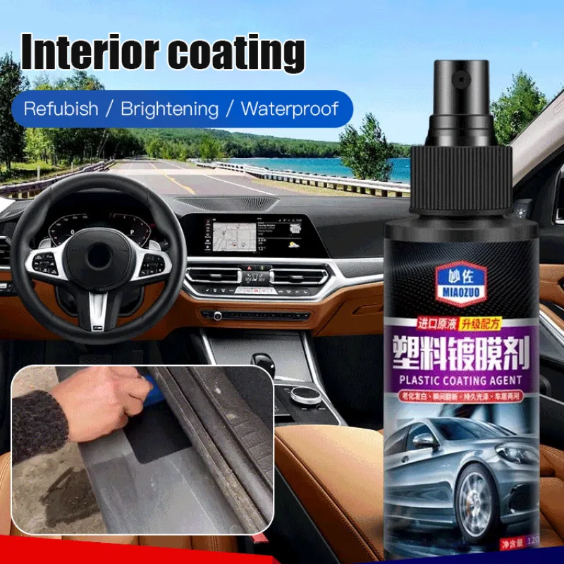 

Car interior leather and plastic coating agent