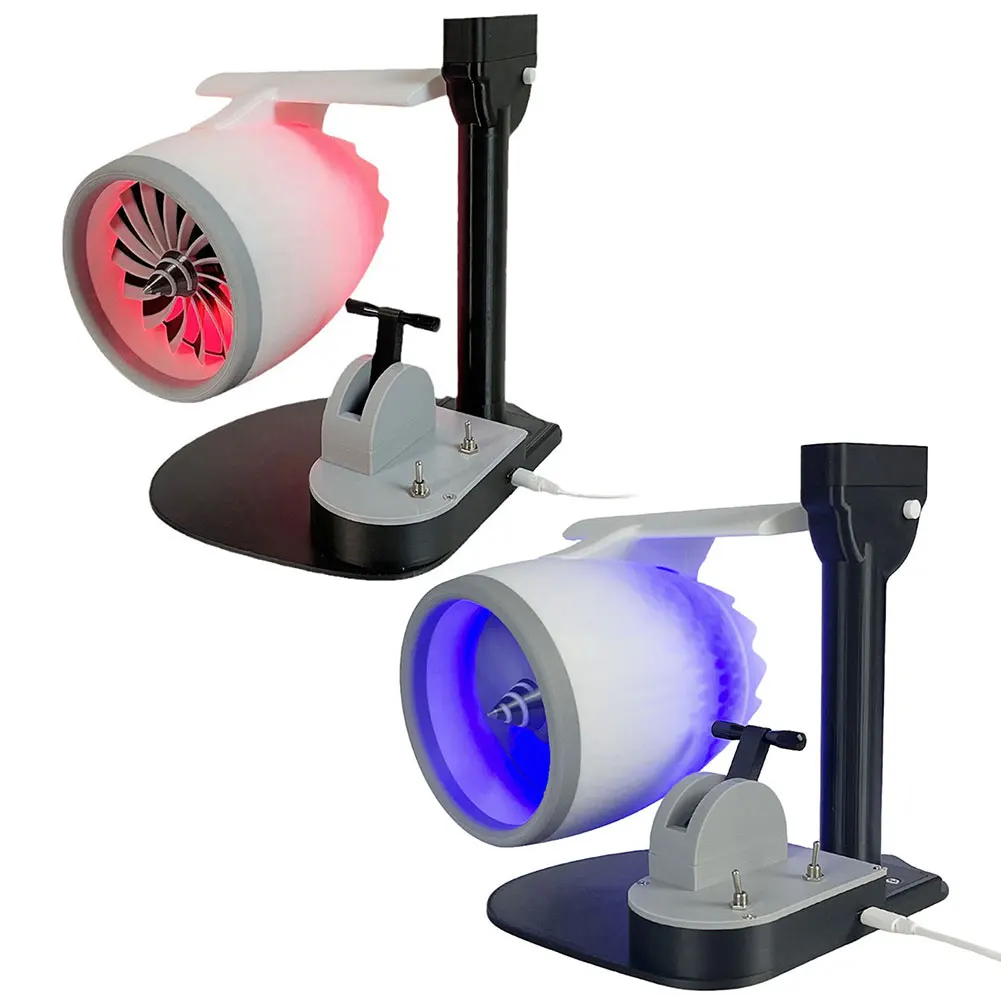 Creative Desktop Turbofan with Humidifier & Light Engine Model JetFan 3D Printed Exquisite Toy for Home Office 4