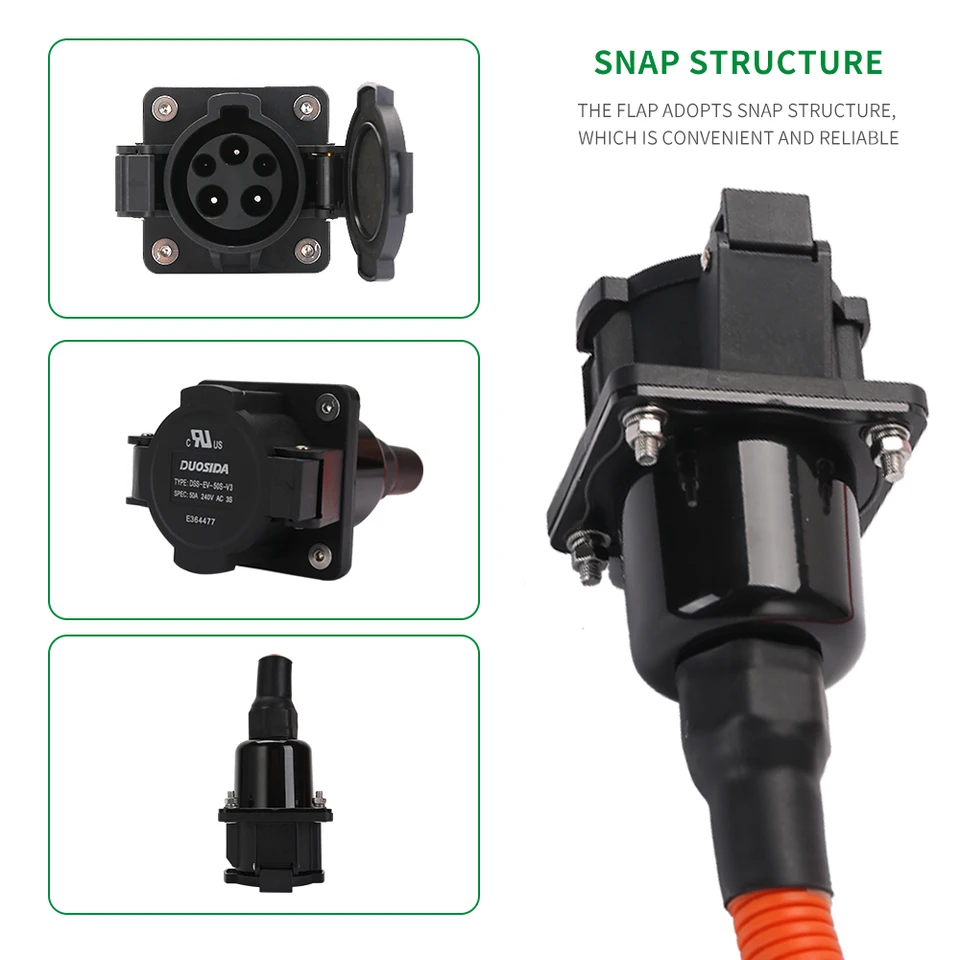 Adaptateur J1772 vers Type 2 16A pour recharge EV