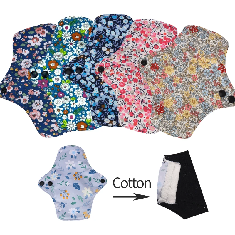 AIO Reusable Cotton Postpartum Nursing Pad Washable Menstrual Gaskets