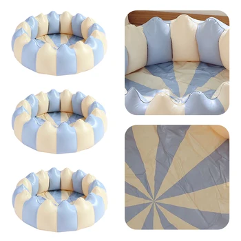 Inflatable Swimming Pool Blow-Up Pool Anti Slip Kids Inflatable Pool Portable Round Swim Pool Multi-Function for Indoor Outdoor 1