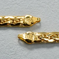 Collier Simple bijoux mode italie 750 plaqué or 18 carats chaîne serpent plate africaine mariage anniversaire cadeau fête 5