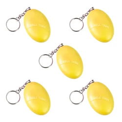 Portable Personal Alarm Keyring with 120dB Loud Speaker for Safety and Self - Defense (5pcs - yellow)