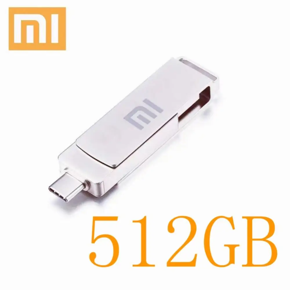 Original Xiaomi U Disk 2TB 1024GB 256GB 128GB 64GB USB 2.0 Type-C Interface Mobile Phone Computer Mutual Transmission USB Memory