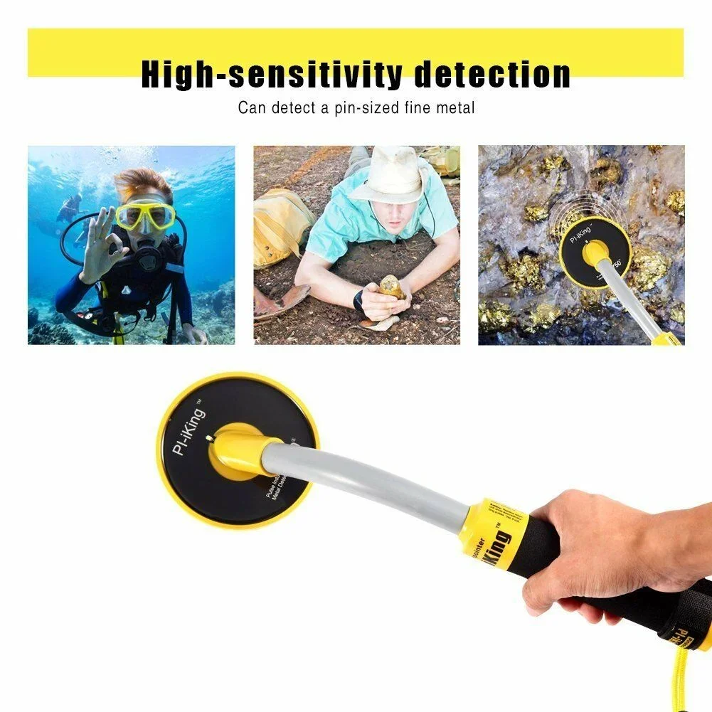 Metal detector Quality 30m Underwater Metal Detector PI-iking 750 Induction Pinpointer Expand Detection Depth with LED Light When Detects Metal