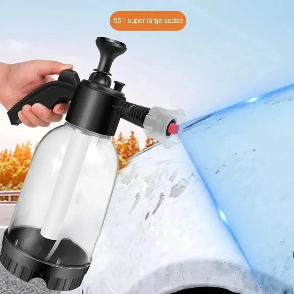 2L Foam Sprayer Car Wash Hand-held Foam Watering Can Air Pressure Sprayer Plastic Disinfection Water Bottle Car Cleaning Tools BEST SELLERS