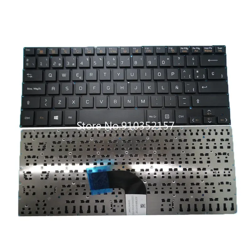 Teclado Preto Branco para lg 14u390 14u390-e 14u390-f 14u390-m 14ud390 Lg14u39 br Brasil Espanha Coreia kr Estados Unidos Eua sem Moldura - Imagem 4