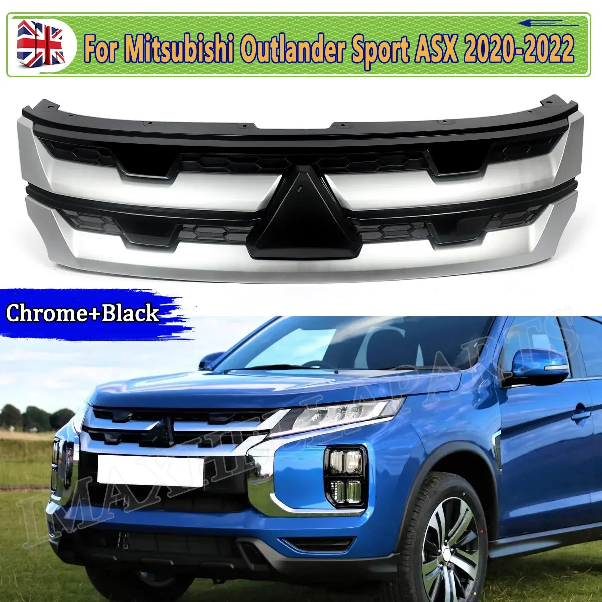 

Для 2020-2022 Mitsubishi Outlander Sport RVR ASXFront бампер решетка в сборе