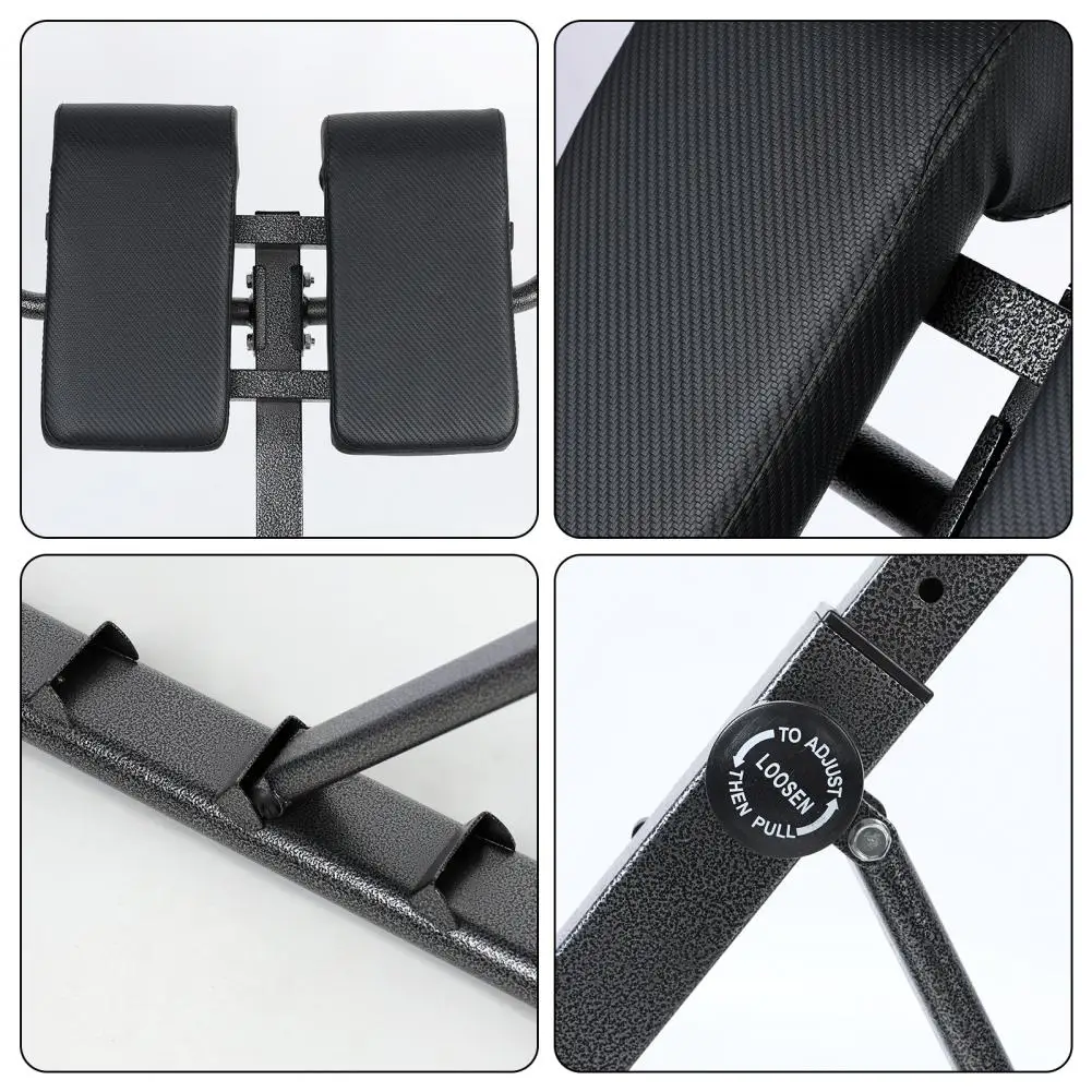 1Pc Back Extension Bench Waist Extension Workout Hyperextension Roman Chair Iron Buttocks Machine Sit Up Gym Bench for Men Women