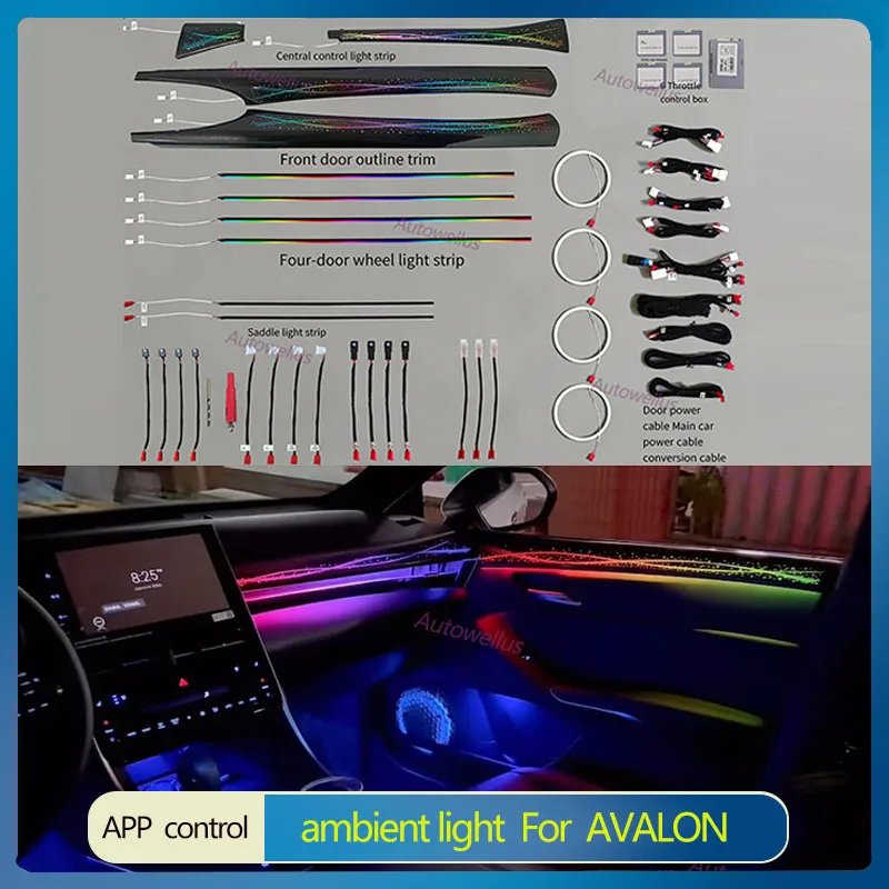 

Auto LED Ambient lamp For Avalon 2019-2023 Atmosphere Lighting Kit rgb magic ambient light Symphony Atmosphärenlicht