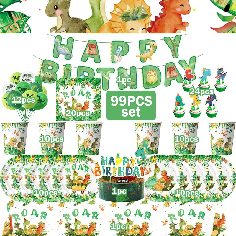 Dinosaur Birthday Set 4