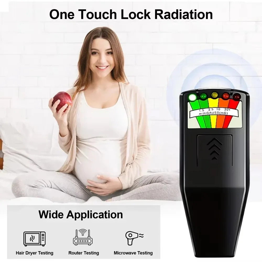 NEW Portable Electromagnetic Radiation Detector Handheld Gauss Meter Durable Radiation Tester for Abnormal Wave Research EMF