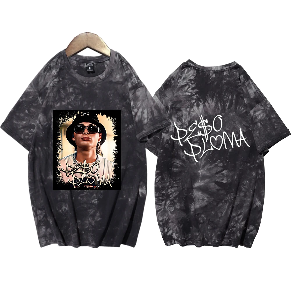 Peso Pluma Tie Dye Camicie Unisex Girocollo Manica Corta Tee Fans Elegante