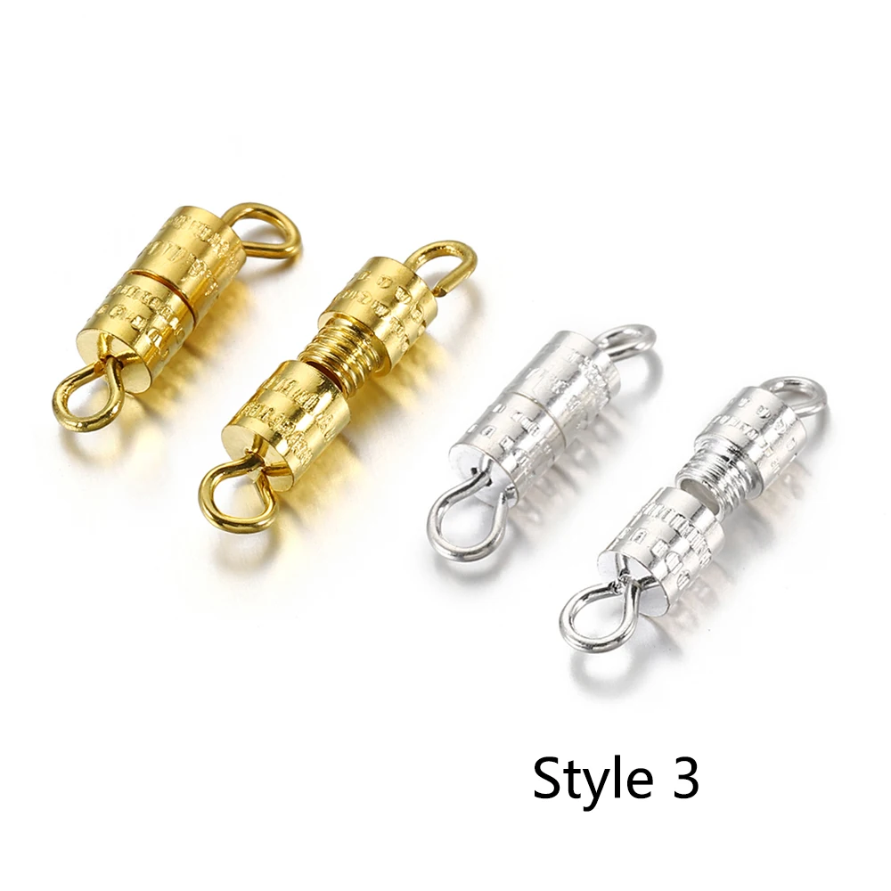PATIKIL 200 Ganci A Pinze Per Chiusura A Scatto, 8,5x3,5mm, In Lega Bianco Argento, Per Creazione Gioielli Fai Da Te
