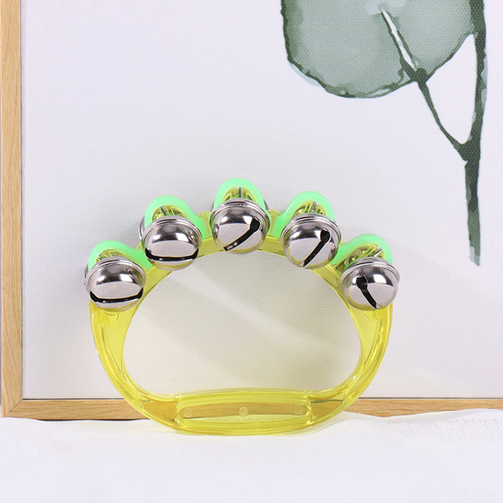 Double Row Metal Jingles Hand Held Percussion Half-Moon Tambourines musical percussion instruments Musical Instrument Gifts For Kids Adults Party