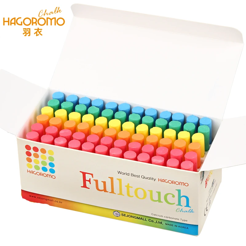 HAGOROMO Fulltouch Luminous 5-Color Chalk 5pcs, 1Box (5pcs) Pink, Yellow,  Blue, Yellow Green, Orange. With clear and vivid color - AliExpress