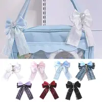 Gothic Girl's Exquisite Hair Accessories Lolita Japanese Lace Ponytail Hair Clip Y2K Cute Bow Clips Hairpins Ita Bag Decoration - Image 4