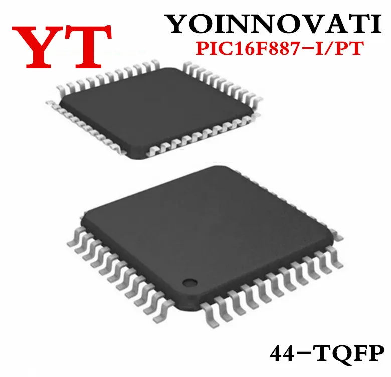 

5 шт./лот PIC16F887-I/PT PIC16F887 MCU 8BIT 14KB FLASH QFP-44 IC.