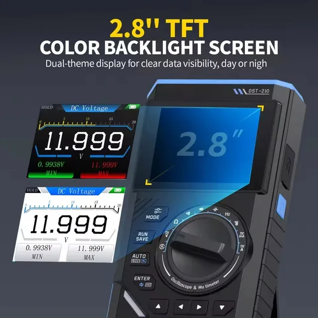 DST-210 Handheld Oscilloscope 3-IN-1 Multimeter 3
