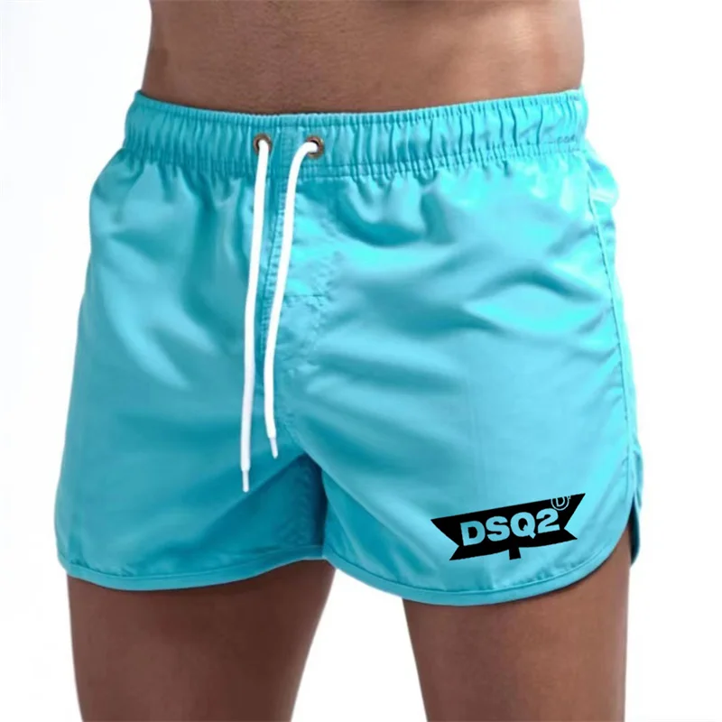 2024DSQ2 Summer Famous Brand New Men\'s Fashion Beach Shorts Polyester Quick drying Multi color Sports Three piece Pants for Men