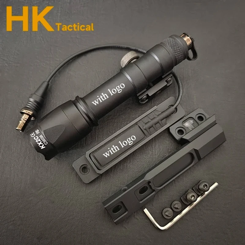 Tactical Airsoft Rifle Flashlight for Hunting with Mlok Base