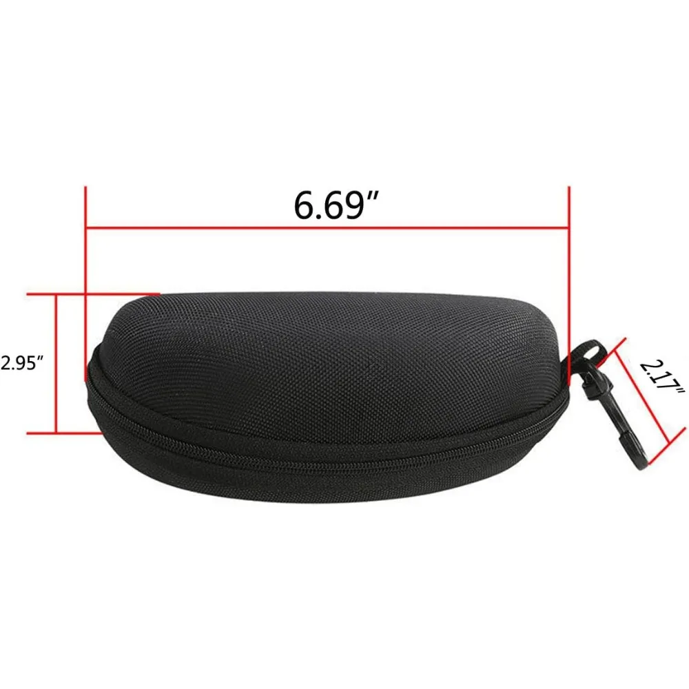 Swimming Goggle Case Portable Hard Shell Zipper Box with Clip for Sunglasses/Eyeglasses/Swim Gear Accessories swimming goggle box