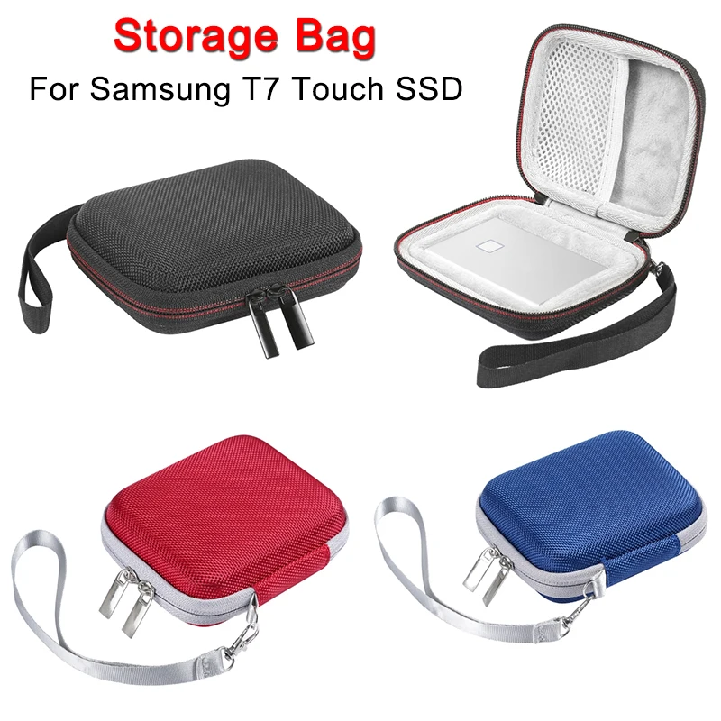 1 Pc Portatile Eva Outdoor Travel Storage Bag Scatola Per Il Trasporto Per Samsung T7 Touch Ssd Accessori