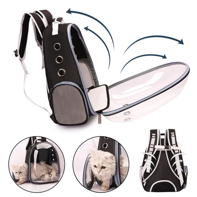 Pet Carrying Bag Space Pet Backpacks Breathable Portable Transparent Backpack Puppy Dog cat Transport Carrier Space Capsule Bags 4