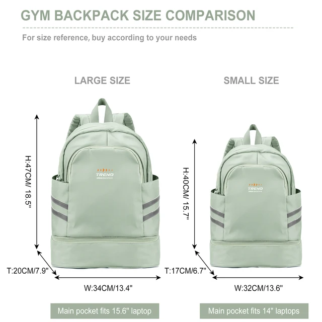 Gym Backpack for Women with Shoes Compartment, Large Women Travel Backpack Waterproof, Sport Swimming Yoga Athletic Backpack 2