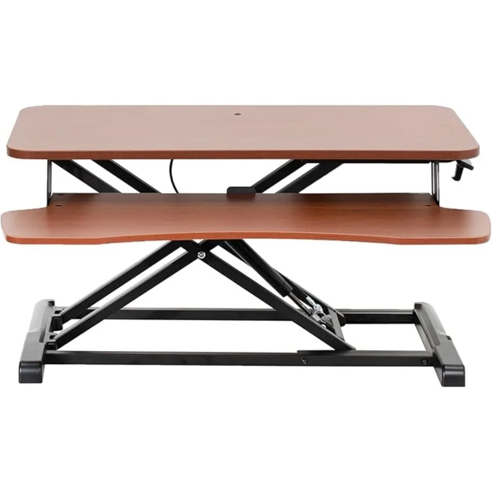 Desk Converter, K Series, Height Adjustable Sit to Stand Riser, Dual Monitor and Laptop Workstation with Wide Keyboard Tray 2