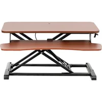 Desk Converter, K Series, Height Adjustable Sit to Stand Riser, Dual Monitor and Laptop Workstation with Wide Keyboard Tray 2