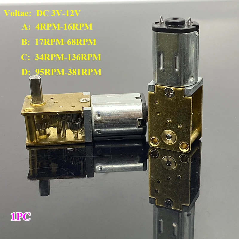 N20 풀 메탈 기어 박스 모터 신호/이중 샤프트/긴 샤프트 DC 3V 6V 12V 4RPM-381RPM 저속 대형 토크 DIY Eletric Lock