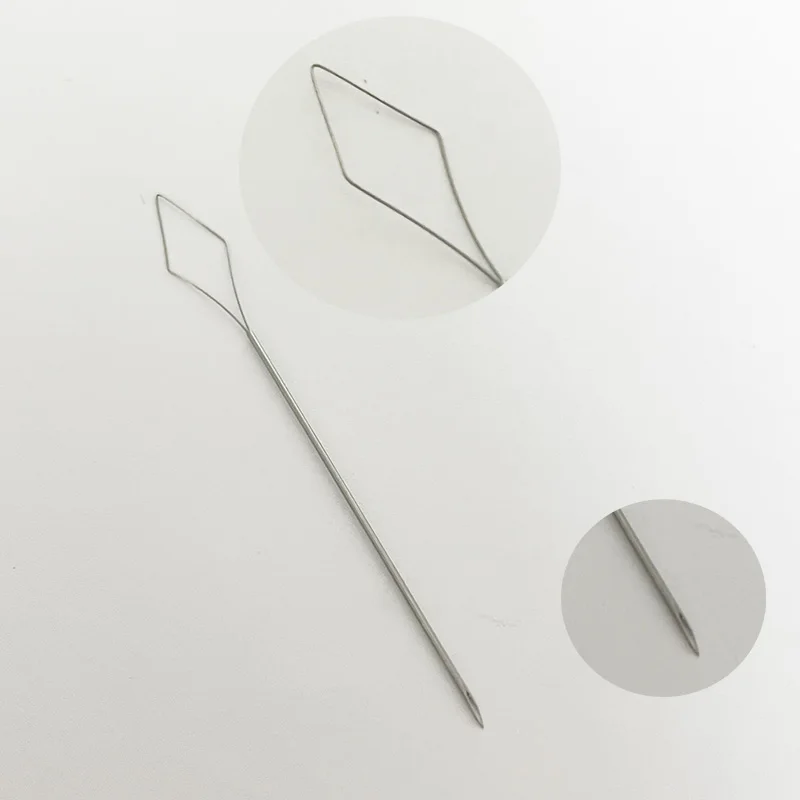 wig-Silk-top-injection-needle wig accessories loop-needles for inject hair on silk top 5pcs/Lot lace wig needles