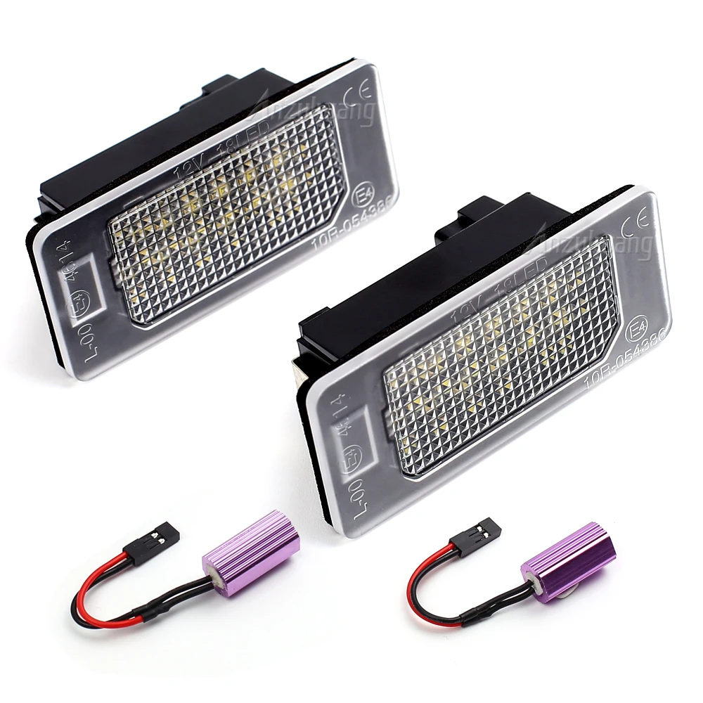 2 x premium LED license plate lighting license plate lights for VW van T5