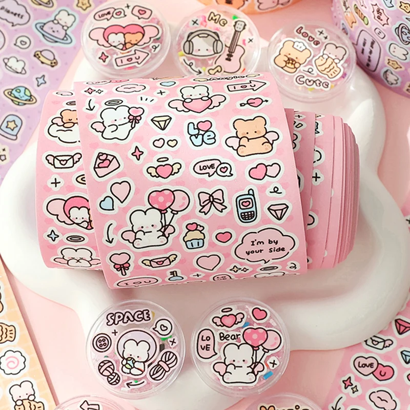 Decoration Tape 500CM/roll Cartoon Love 35CM Loop Pattern Colorful Letters Symbols Decorative Handbooks Photo Album